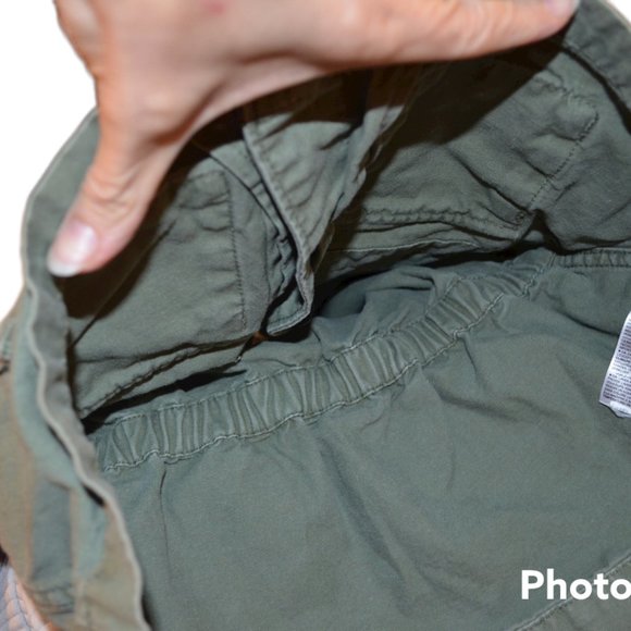 Old Navy S 6-7 Girls Mint Green Hood Utility Coat Cotton - Picture 4 of 5